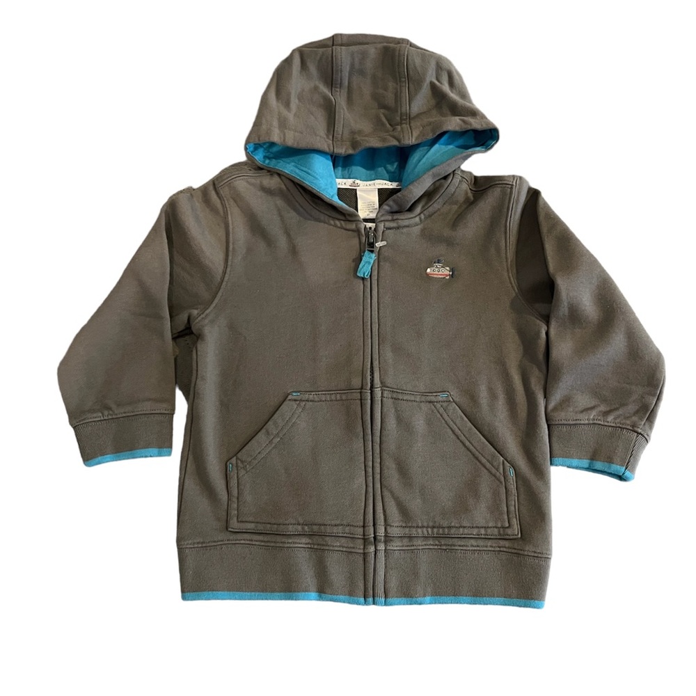 NWT Janie and Jack Gray Submarine Hoodie Size 2T